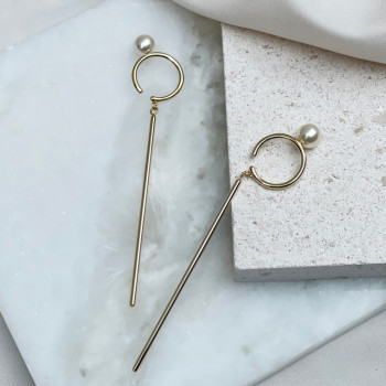 pearl stick earcuff (2Pset)